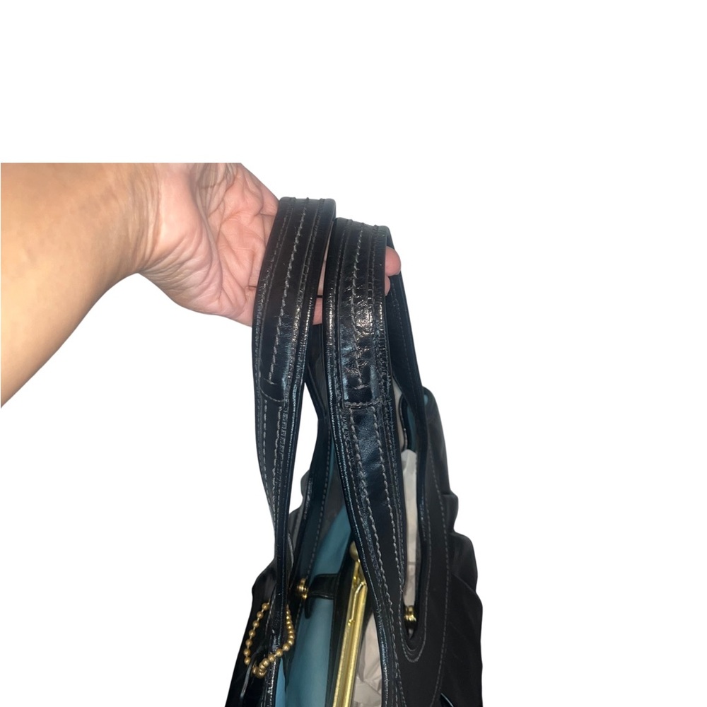 Coach Ergo Pleated Kiss lock Patent Leather Bag - Picture 6 of 11